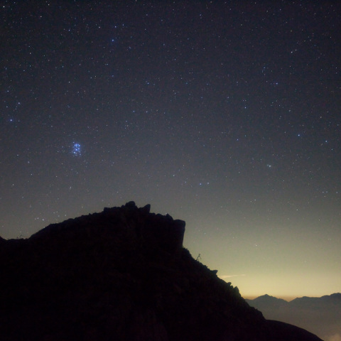 伊那前岳の昴星団