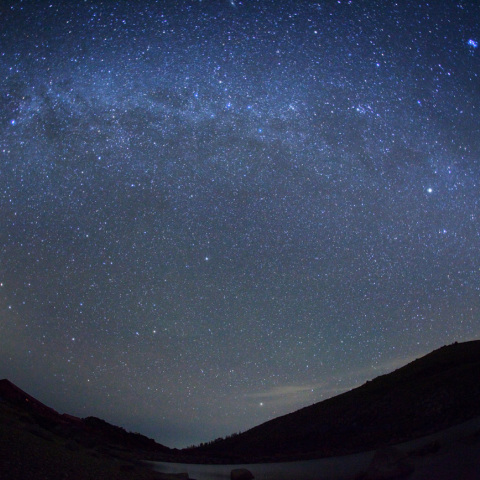 天の川流れ白馬大池