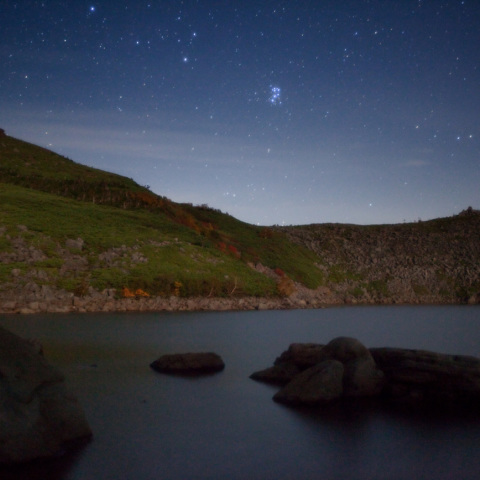 昴昇る白馬大池