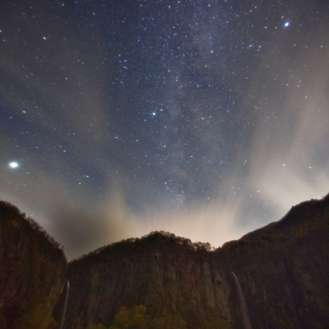 天の川の米子大瀑布