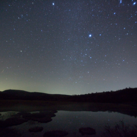 オリオン座流星の八島が池