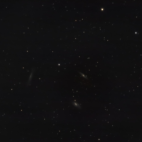 しし座三つ子銀河 M65 M66 NGC3628およびNGC3593