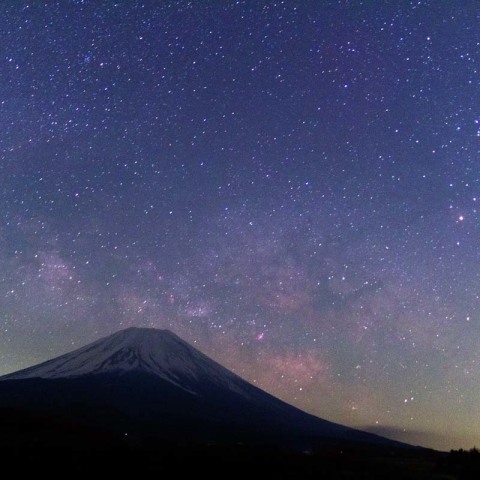 富士山から昇る夏の銀河