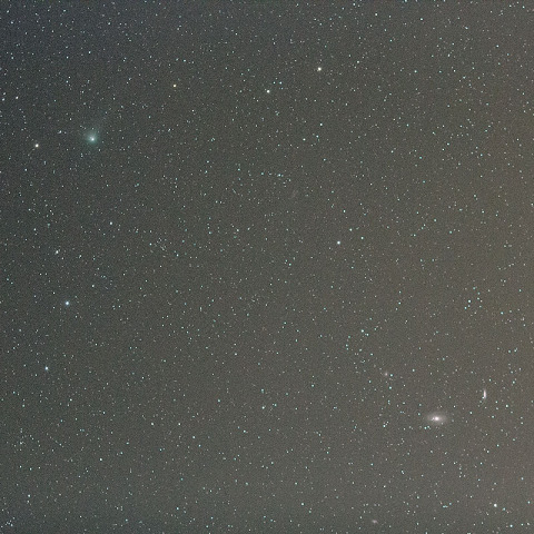 M81/82付近を通過する、ギャラッド彗星