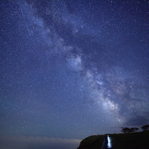 天の川に架かる階段