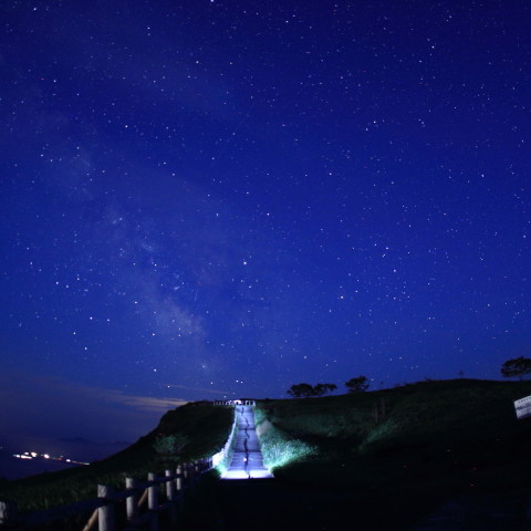 星空に架かる石段