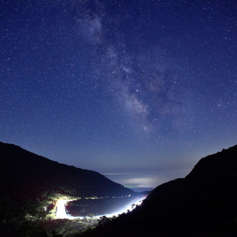 ニセコ　パノラマラインの天の川