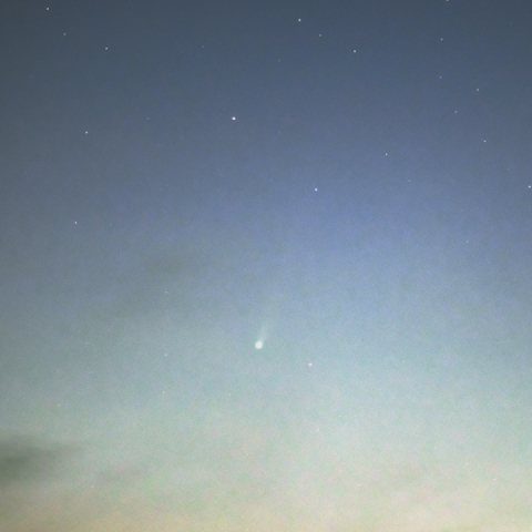 明け方のパンスターズ彗星