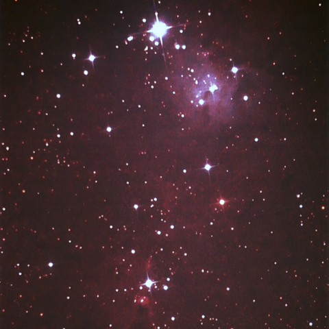 クリスマスツリー星団とコーン星雲