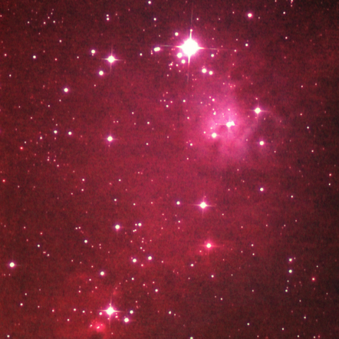 クリスマスツリー星団とコーン星雲