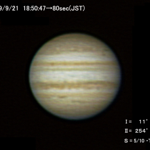 ９月２１日の木星