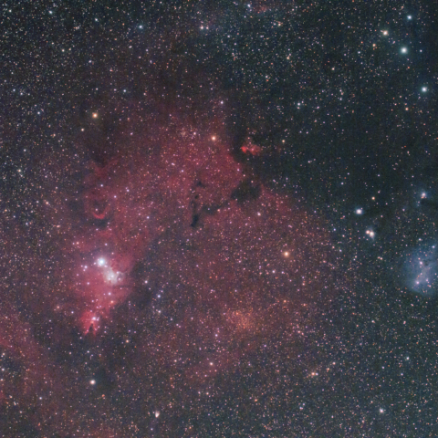 コーン星雲・カタツムリ星雲付近