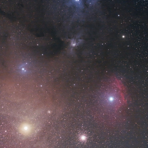 アンタレス付近の散光星雲（カラフルタウン）