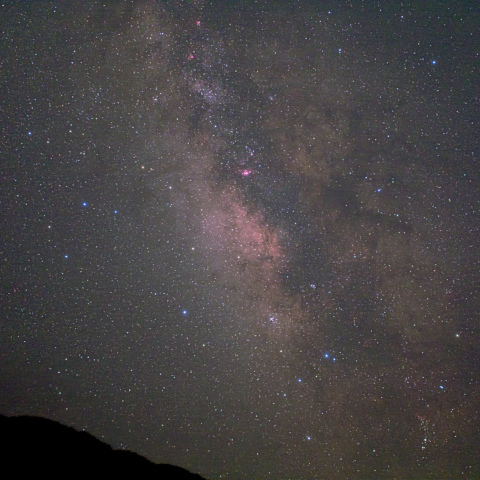 いて座付近の天の川