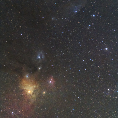 青い馬頭星雲とカラフルタウン