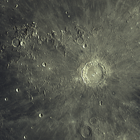 コペルニクスの光条とカルパチア山脈