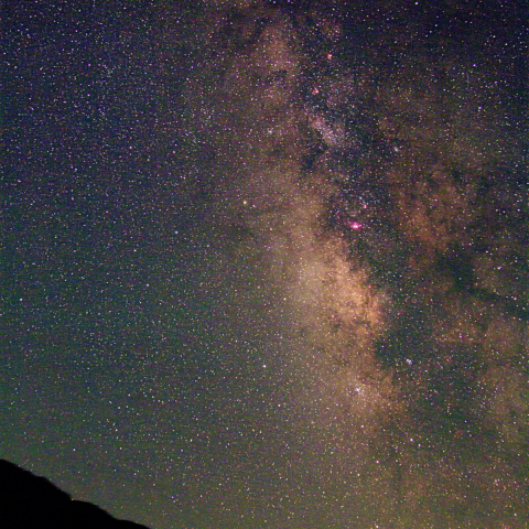 立ち昇る天の川