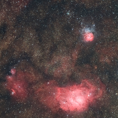 M8 M20 M21 & 猫手星雲