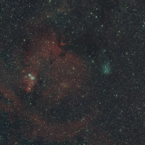 コーン星雲とカタツムリ星雲