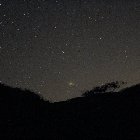 谷間を通過中のω星団