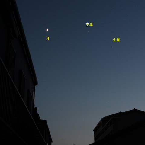 梅雨の晴間の夕西空
