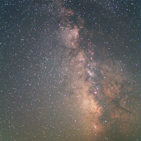 立ち上がる天の川