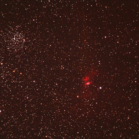 M52とバブル星雲(NGC7635)