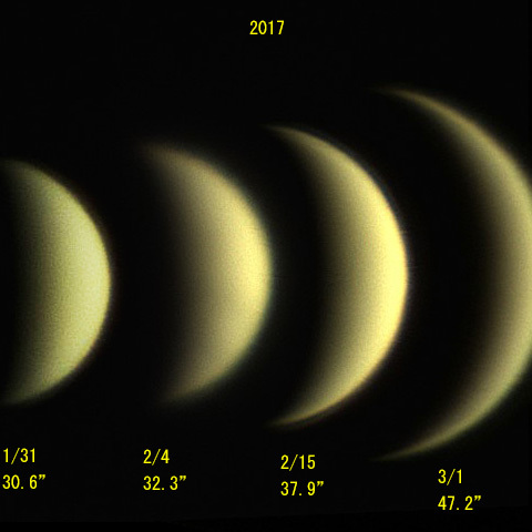 金星の満ち欠け