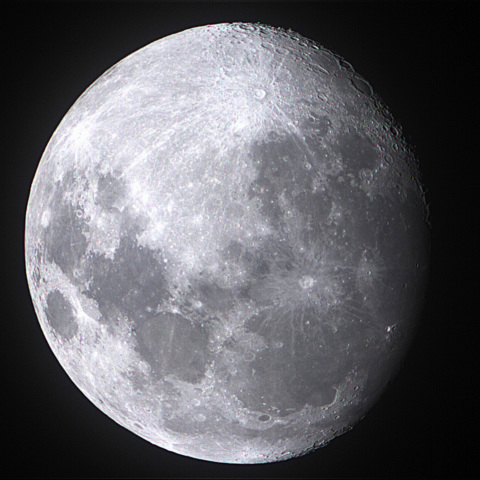 2017年9月3日の月（月齢12.4）