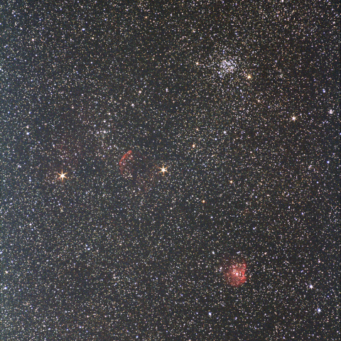 M35と周辺の散光星雲