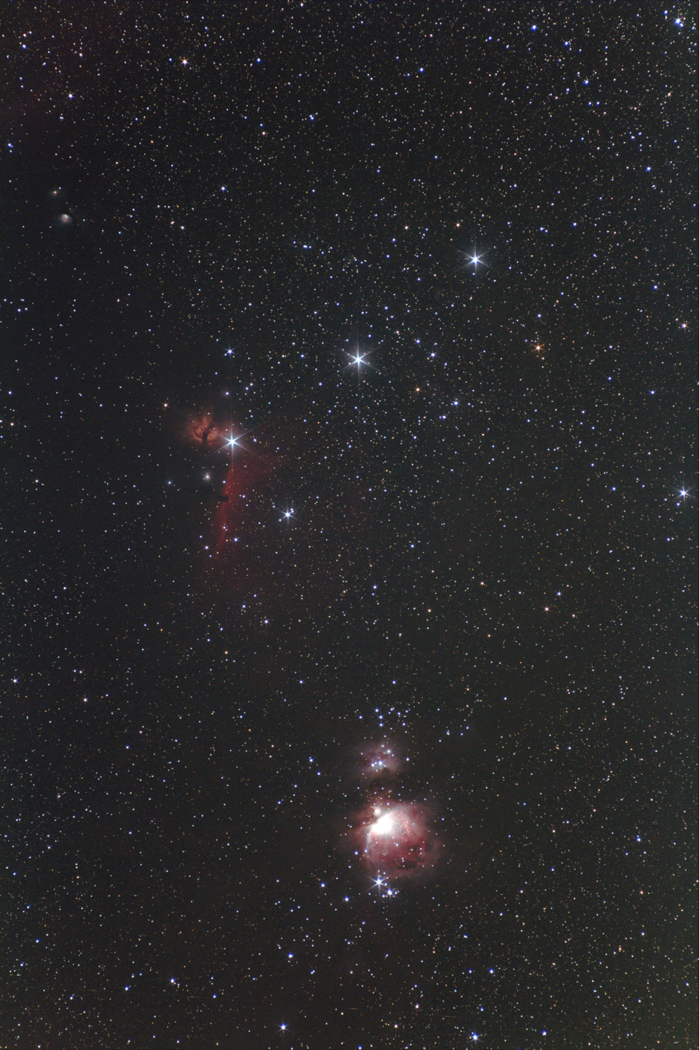 オリオン座三ツ星とm42 By ｍ2 天体写真ギャラリー