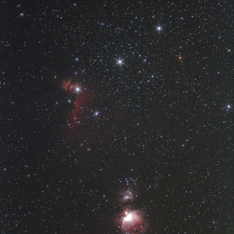 オリオン座三ツ星とM42