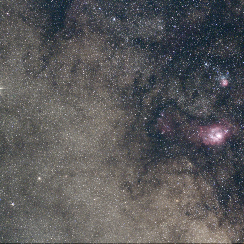 土星のいる天の川とM8_M20