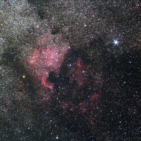 北アメリカ星雲とペリカン星雲