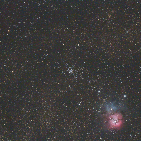 M21（いて座の散開星団）