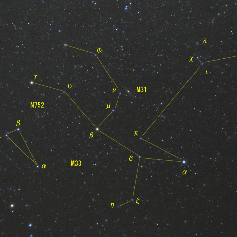 アンドロメダ座　さんかく座
