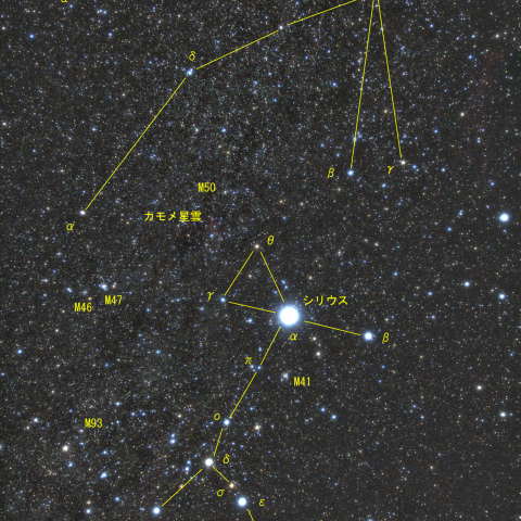 おおいぬ座・こいぬ座・一角獣座