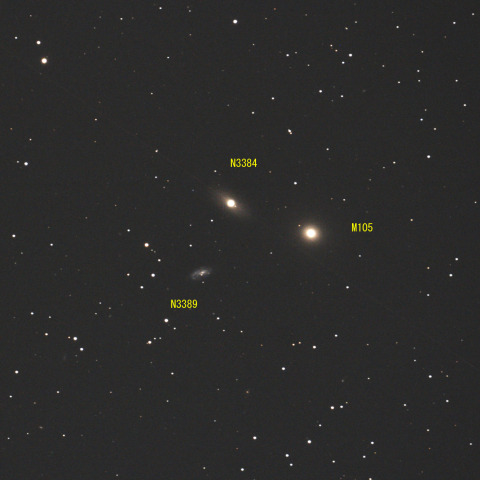 M105（しし座楕円銀河）