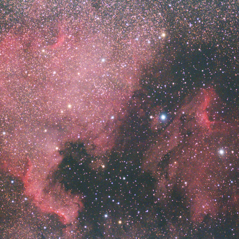 北アメリカ星雲とペリカン星雲