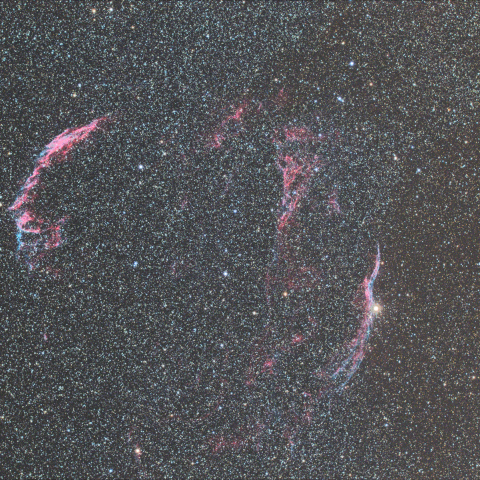 網状星雲（NGC6992-5 NGC6960）_再処理