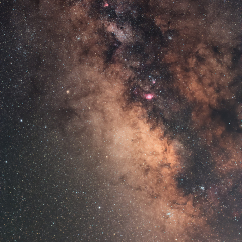 いて座付近の天の川