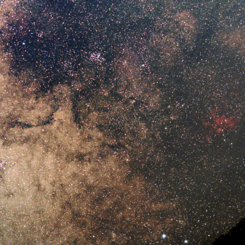 M6・M7散開星団と彼岸花(NGC6357)・出目金(NGC6334)星雲