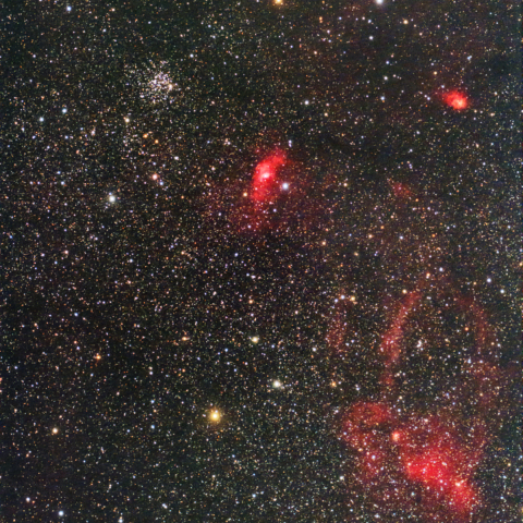 M52 バブル星雲 クワガタ星雲