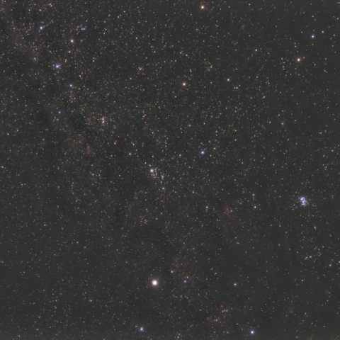 カシオペアからヒアデス・プレアデス星団までのアーク