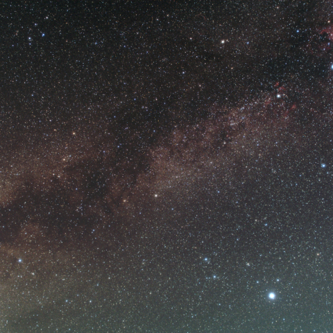 秋空に見る夏の大三角