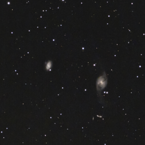 NGC3718 NGC3729 (おおぐま座銀河）