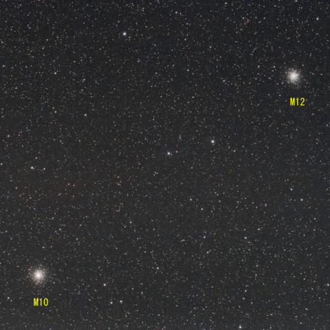 M10  M12 （へびつかい座球状星団）