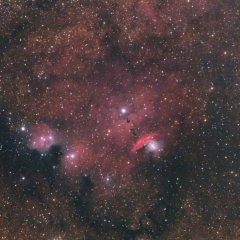 猫手星雲（IC4684,4685,1274,1275)