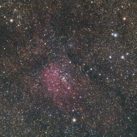 NGC6823（散開星団）、Sh2-86（散光星雲）（こぎつね座）
