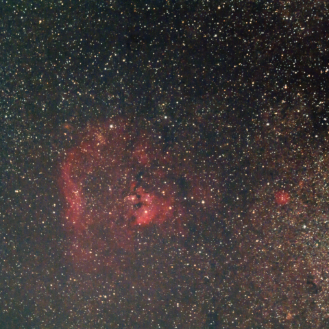 クエスチョンマーク星雲（Sh2-171(NGC7822+Ced214), Sh2-170(ドット))